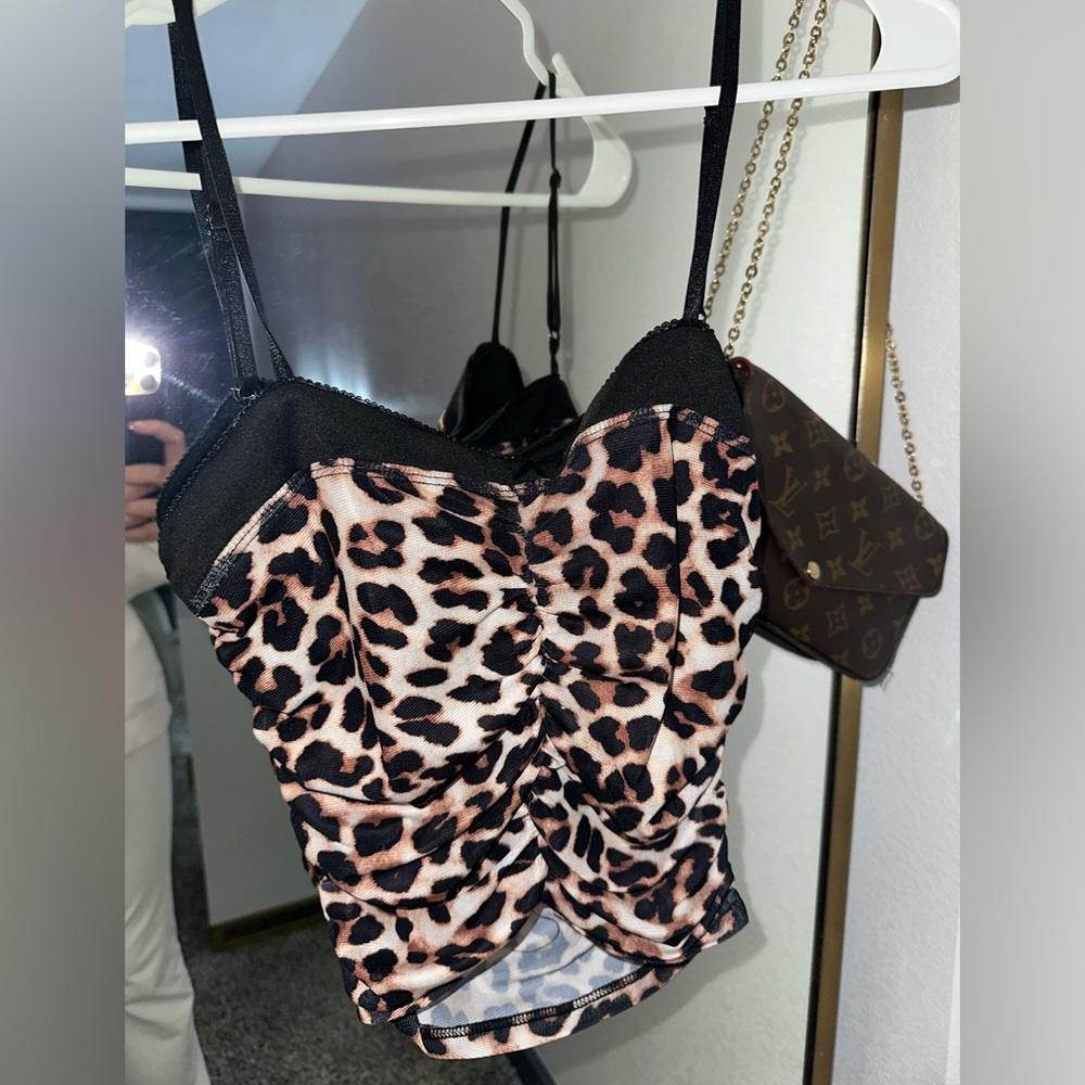 Leopard Print Cami Top